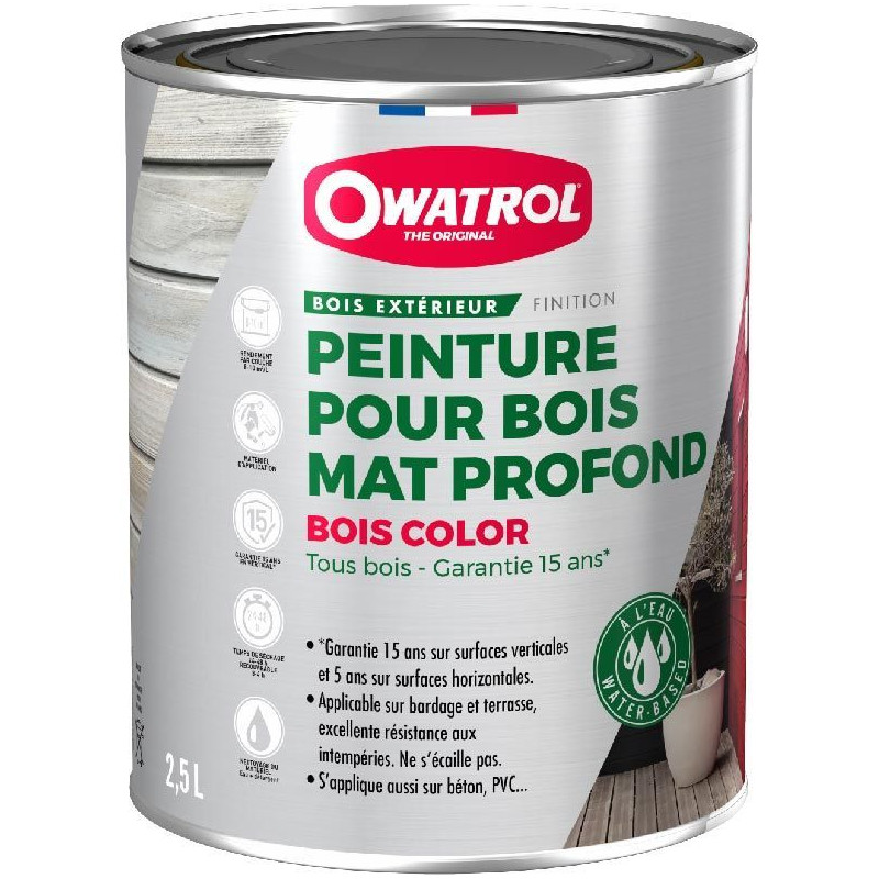 Bois Color Peinture pour bois mat profond Owatrol