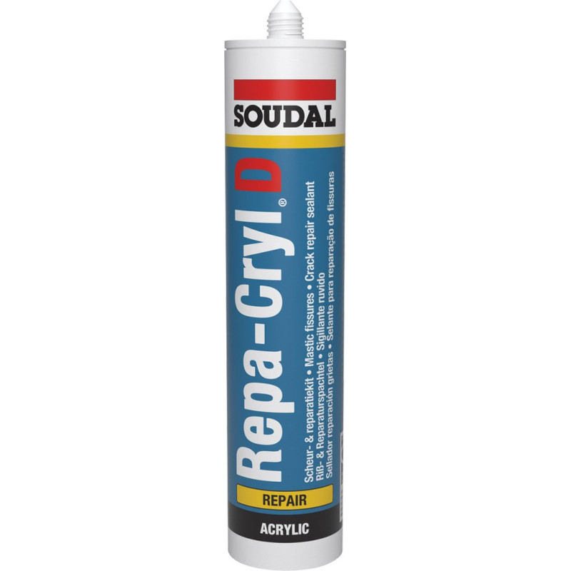 Repa-Cryl D - Acrylaatkit met lage elasticiteit - Soudal