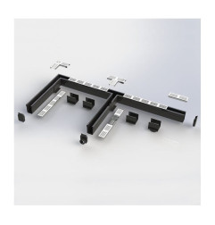 Drain XXS MINI L 6.5 cm Aluminum grid - StarDrain - LINE ECO