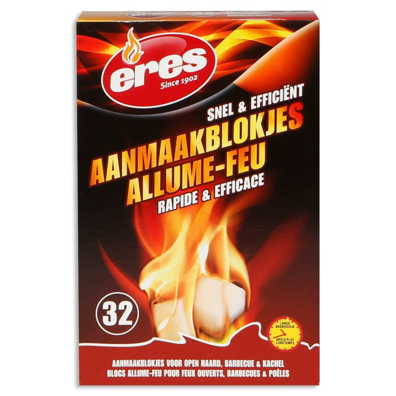 Firelighters 32 - Classic quick start firelighters - Eres-Sapoli Firelighters 32 - Classic quick start firelighters - Eres-Sapoli