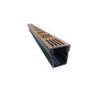 Grelha de aço Corten XXS MINI L de 6,5 cm - StarDrain - LINE ECO Grelha de aço Corten XXS MINI L de 6,5 cm - StarDrain - LINE ECO