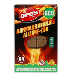 Fire starter ECO 64 шт - Практичные блоки для разведения огня - Eres-Sapoli