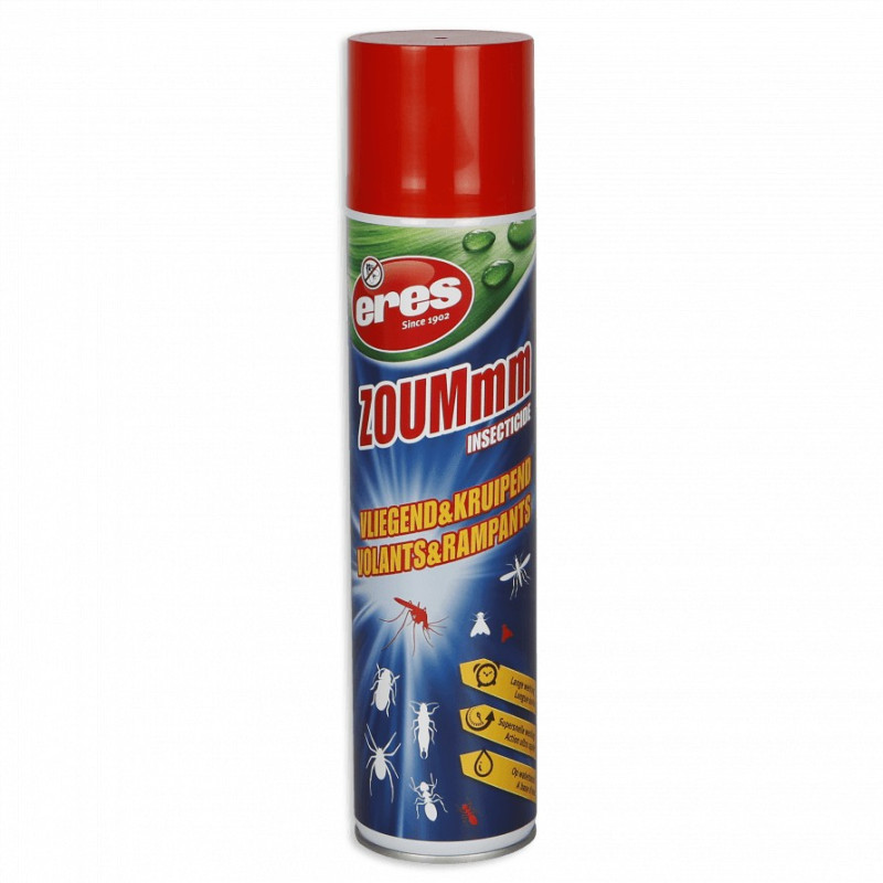 Zoummm 2 en 1 insecticide - Spray pour insectes volants et rampants - Eres-Sapoli