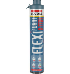 Flexifoam X-tra Click & Fix - Elastischer spritzbarer Polyurethanschaum EC 1 PLUS - Soudal