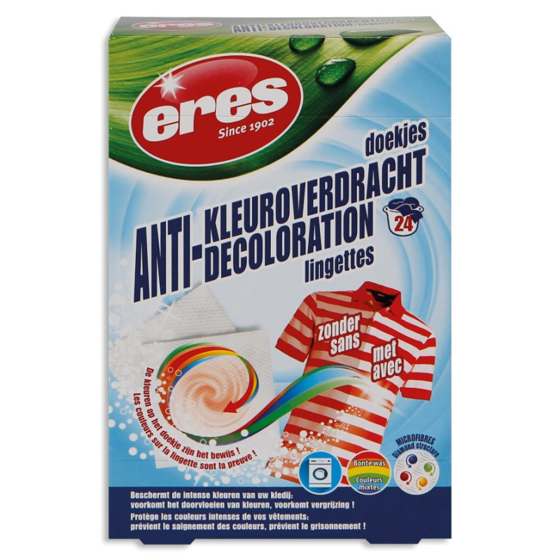 Anti-discoloration wipes - Linen color protection - Eres-Sapoli Anti-discoloration wipes - Linen color protection - Eres-Sapoli