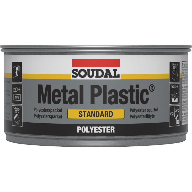 Metal Plastic Standard - Polyester coating for bodywork repair - Soudal