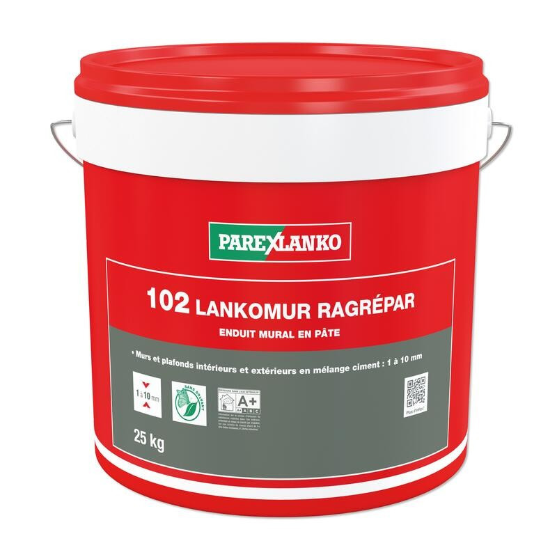 102 Lankomur Ragrepar - Ragréage mural en pâte - Parexlanko