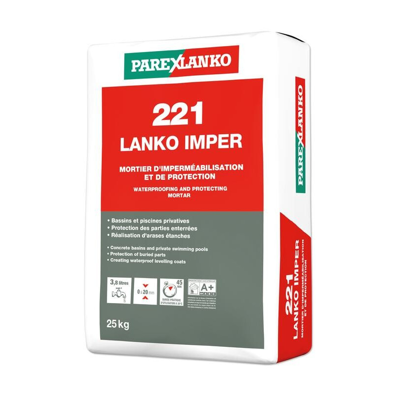 221 Lanko Imper - Mortero impermeabilizante - Parexlanko 221 Lanko Imper - Mortero impermeabilizante - Parexlanko