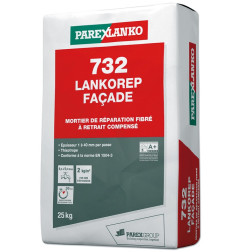732 Lankorep Façade - Argamassa de reparação reforçada com fibra - Parexlanko