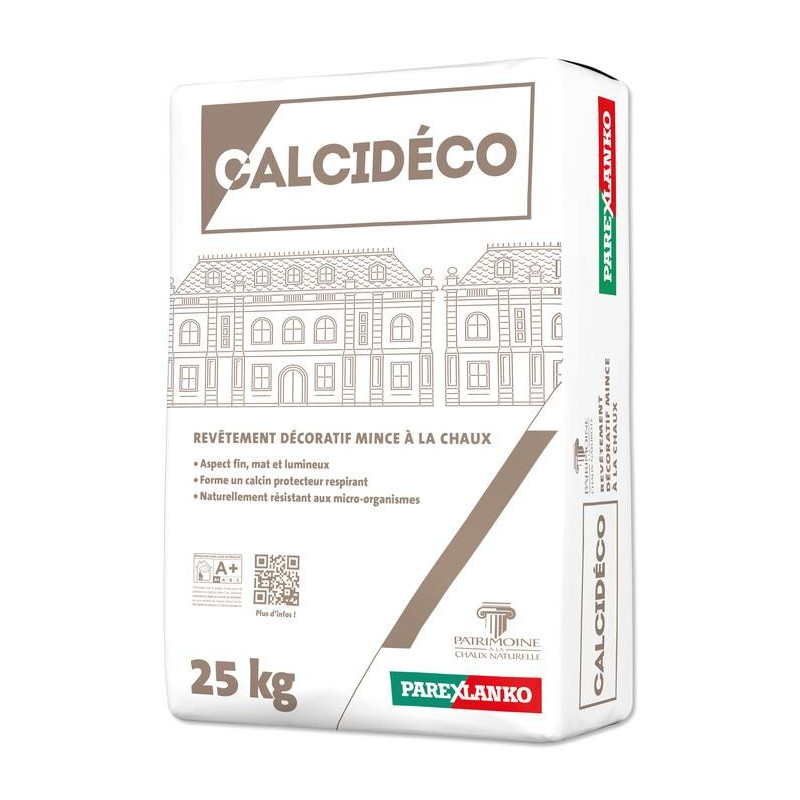 Calcideco - Micro-revestimento de acabamento muito fino - Parexlanko