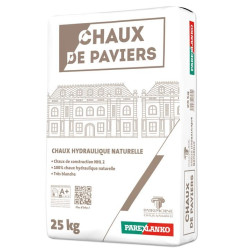 Pavierkalk - natürlicher weißer hydraulischer Kalk - Parexlanko