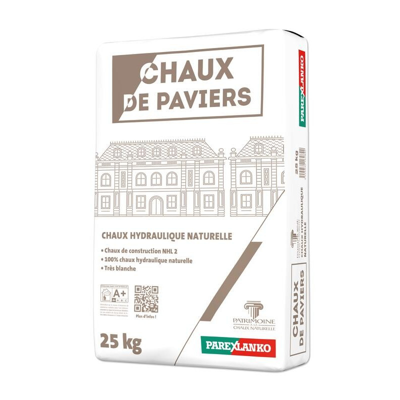 Pavier lime - natural white hydraulic lime - Parexlanko