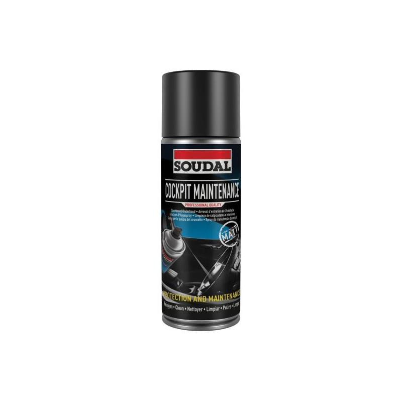 Cockpit maintenance spray - Aerosol cleaner - Soudal Cockpit maintenance spray - Aerosol cleaner - Soudal