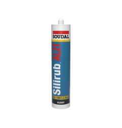 Silirub AL2T 300 ml - هيكل سيليكون محايد ومانع تسرب الزجاج - Soudal
