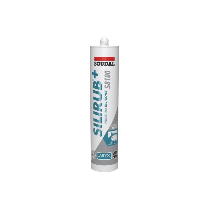 Silirub+ S8100 - Selante de silicone sanitário neutro EC 1 PLUS - Soudal
