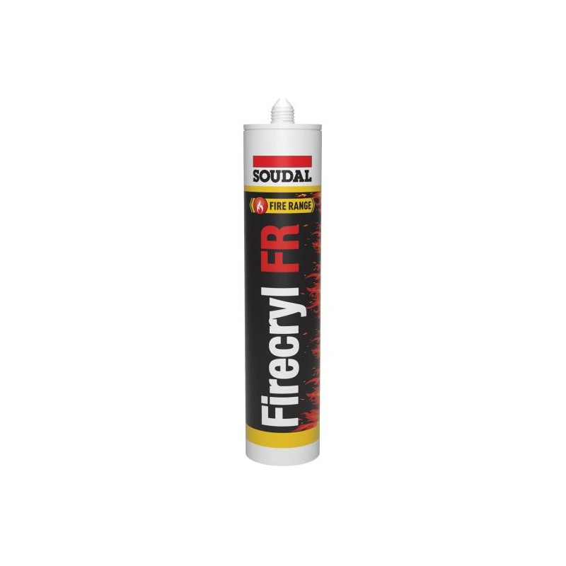 Firecryl FR 310 ml - Massa acrílica com barreira corta-fogo - Soudal Firecryl FR 310 ml - Massa acrílica com barreira corta-fogo - Soudal