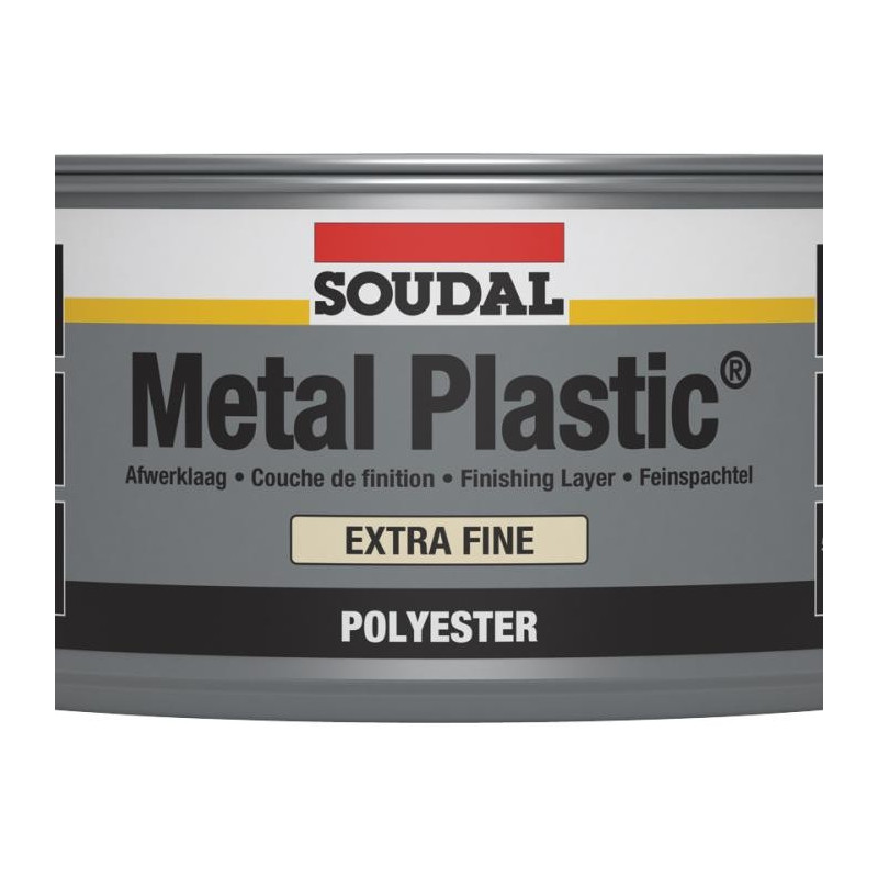 Metaalkunststof extra fijn - Polyester coating voor carrosserie - Soudal