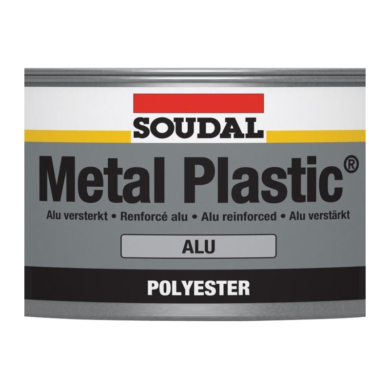 Metaal kunststof alu - Polyesterplamuur voor carrosserie - Soudal