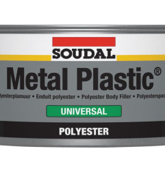 Metaal kunststof universeel - Polyesterplamuur voor carrosserie - Soudal