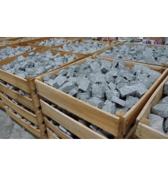 Pavé Granit Grey grão médio clivada