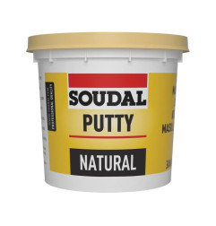 Mastic Vitrier - Mastic non-élastique a base d'huile de lin - Soudal