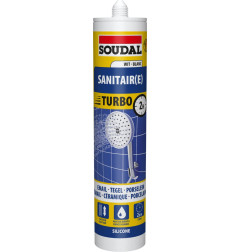 Sellador sanitario Turbo - Sellador sanitario de silicona acética - Soudal
