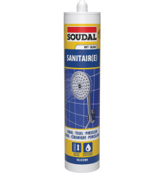 Silicone Sanitaire - Mastic acétique sanitaire - Soudal