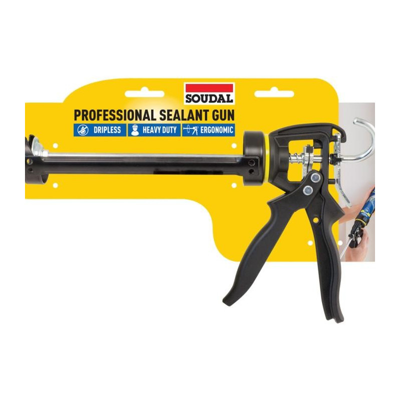 Pistola a scheletro pesante nera - Pistola a cartuccia - Soudal Pistola a scheletro pesante nera - Pistola a cartuccia - Soudal