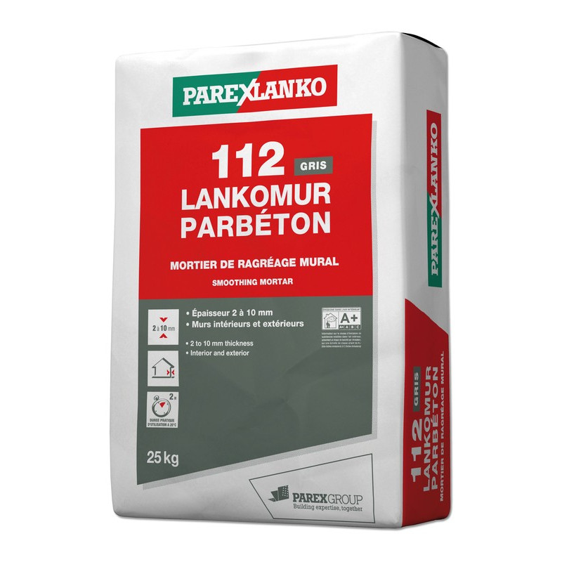 112 Lankomur Parbeton - Ragréage mural en poudre - Parexlanko