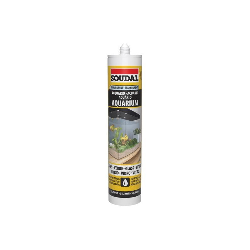 Aquarium - Mastic élastique pour constructions en verre - Soudal Aquarium - Mastic élastique pour constructions en verre - Soudal