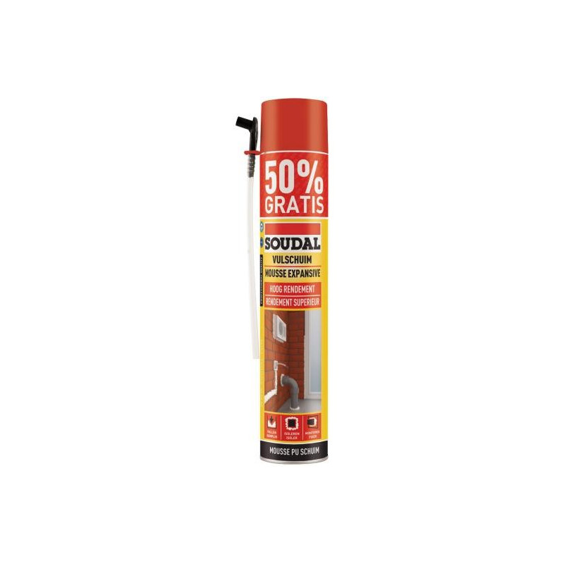 Espuma de expansão de desempenho superior - Espuma de PU manual - Soudal Espuma de expansão de desempenho superior - Espuma de PU manual - Soudal