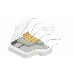 InsulTop 15 - Thin and flexible thermal underlay for screed - Insulco