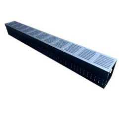 Caniveau INFILTRA Grille d'aluminium - AquaDrain - 100/100 PLUS - LINE ECO