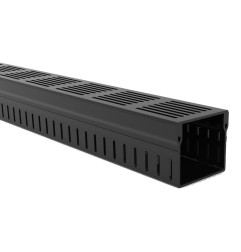 INFILTRA channel with BLACK aluminum grid - AquaDrain - 100/100 PLUS - LINE ECO