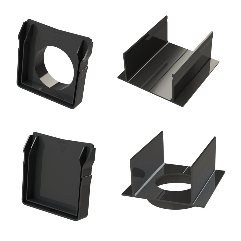 Accessories for AquaDrain drain channels - 100/100 - LINE ECO