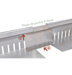 SilexTop 80 - L profile gravel stop for green roofs - MatGeco