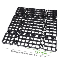 GeoDal 50 - Heavy duty 50mm plastic turf tile - MatGeco