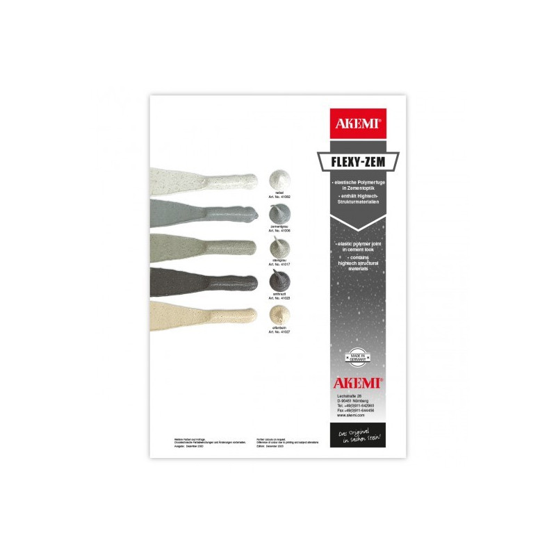 Flexyzem Cemflex Joint polymère élastique Akemi