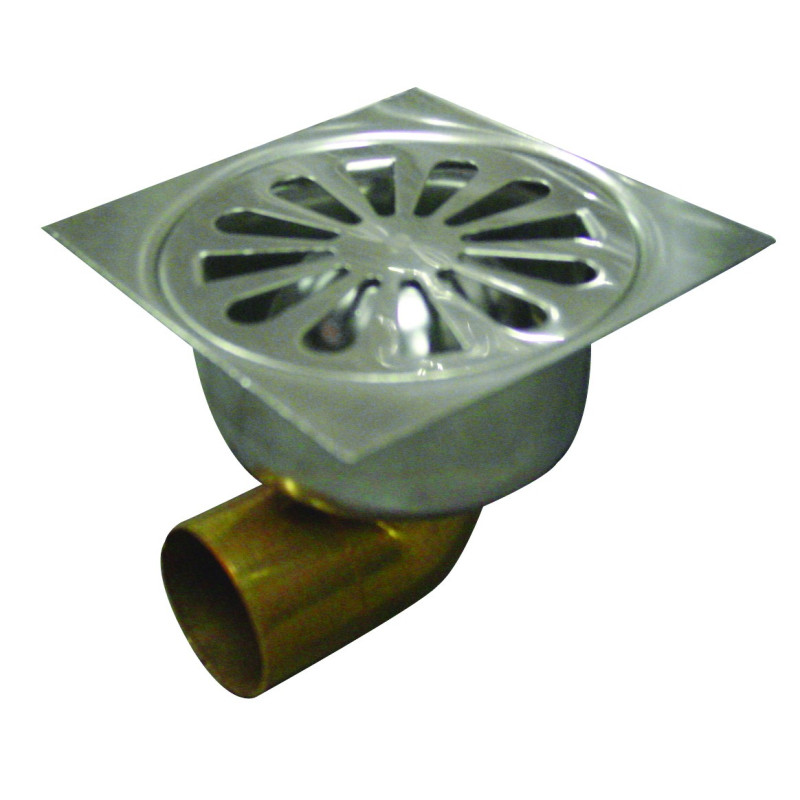 Siphon stainless simple 10/10, output horizontal Siphon stainless simple 10/10, output horizontal