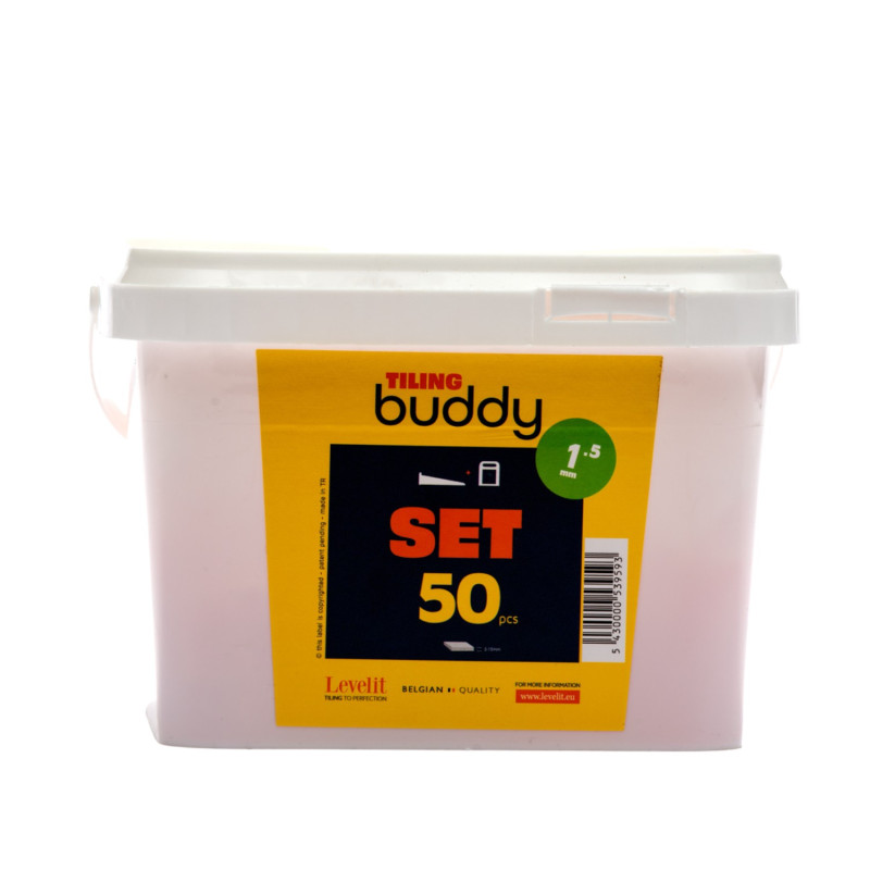 Tiling Buddy - Kit complet cales et clips 5-15 mm - Levelit