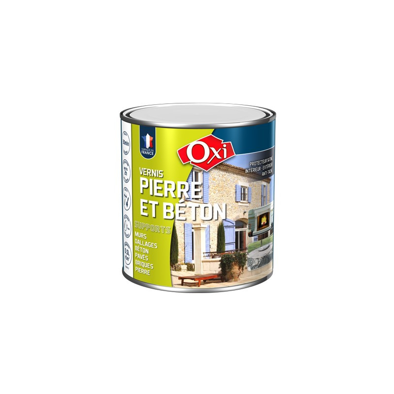 Vernis pierre et béton - Protection incolore - OXI Vernis pierre et béton - Protection incolore - OXI
