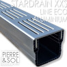 Drain XXS MINI L 6.5 cm Aluminum grid - StarDrain - LINE ECO