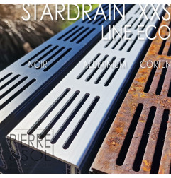 Piletta XXS MINI L 6,5 cm Griglia in alluminio - StarDrain - LINEA ECO