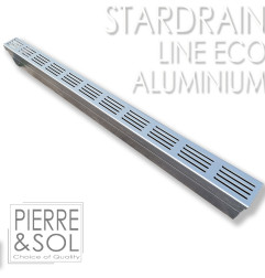 6,5 cm smalle aluminium goot - StarDrain - LINE ECO