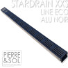 Afvoer XXS MINI L 6,5 cm ZWART aluminium rooster - StarDrain - LINE ECO