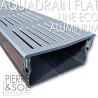 Caniveau plat de 5 cm en aluminium - AquaDrain - FLAT - LINE ECO