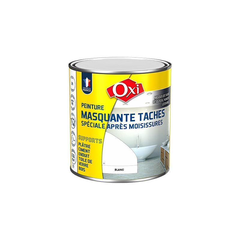 Fleckenabdeckfarbe speziell für Schimmel - OXI