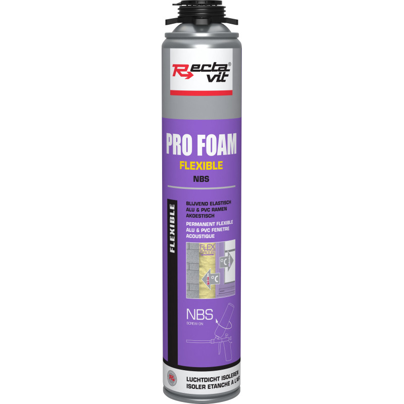Pro foam flexible NBS - Schiuma PU professionale spruzzabile - Rectavit Pro foam flexible NBS - Schiuma PU professionale spruzzabile - Rectavit