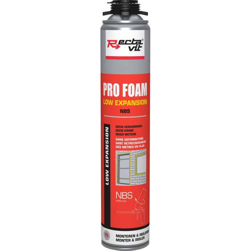 Pro foam low expansion NBS - Single component PU foam - Rectavit Pro foam low expansion NBS - Single component PU foam - Rectavit