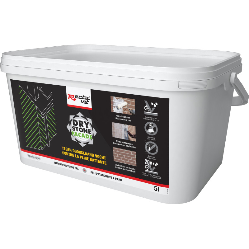 Drystone façade - Waterproofing gel - Rectavit